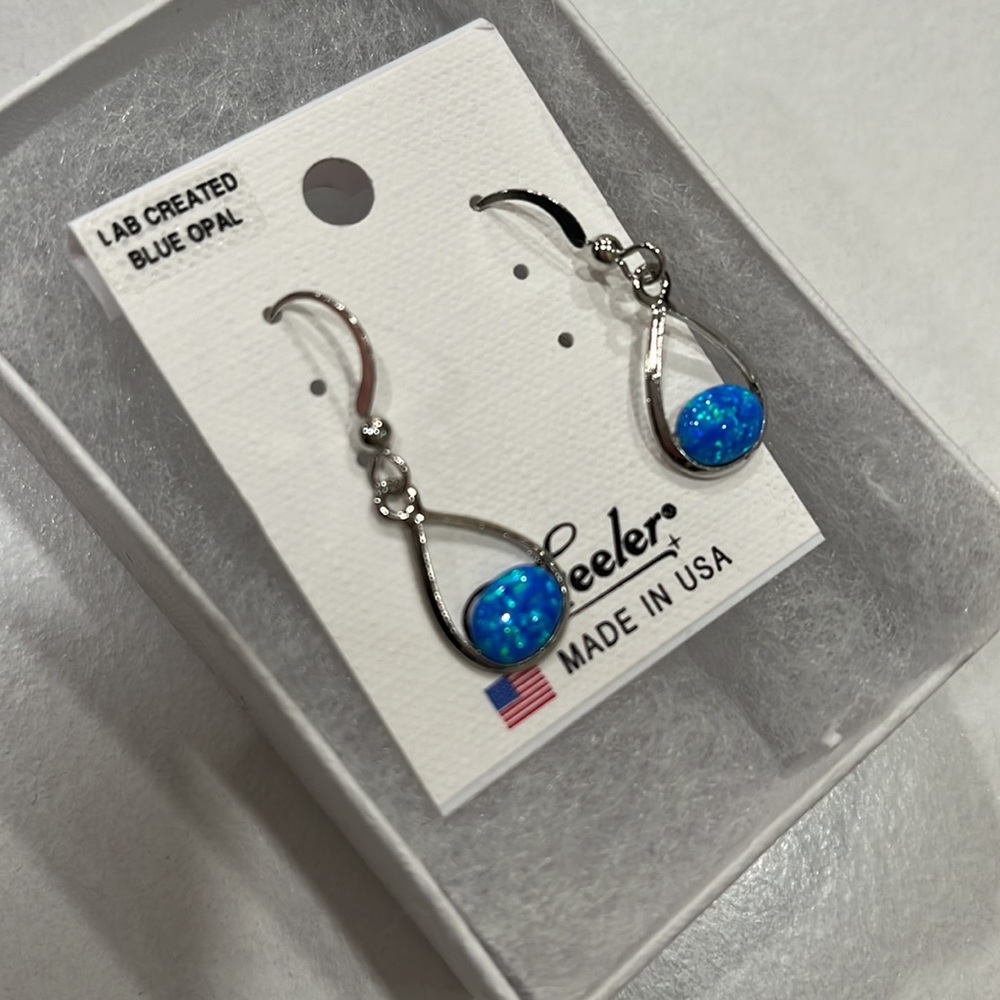Blue Opal earrings